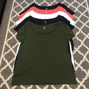 Scoop Neck T-Shirt Bundle